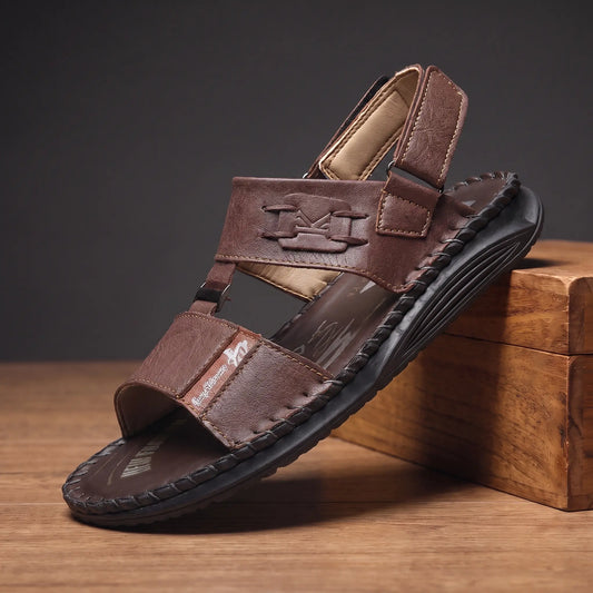 LEATHER STRAP SANDALS