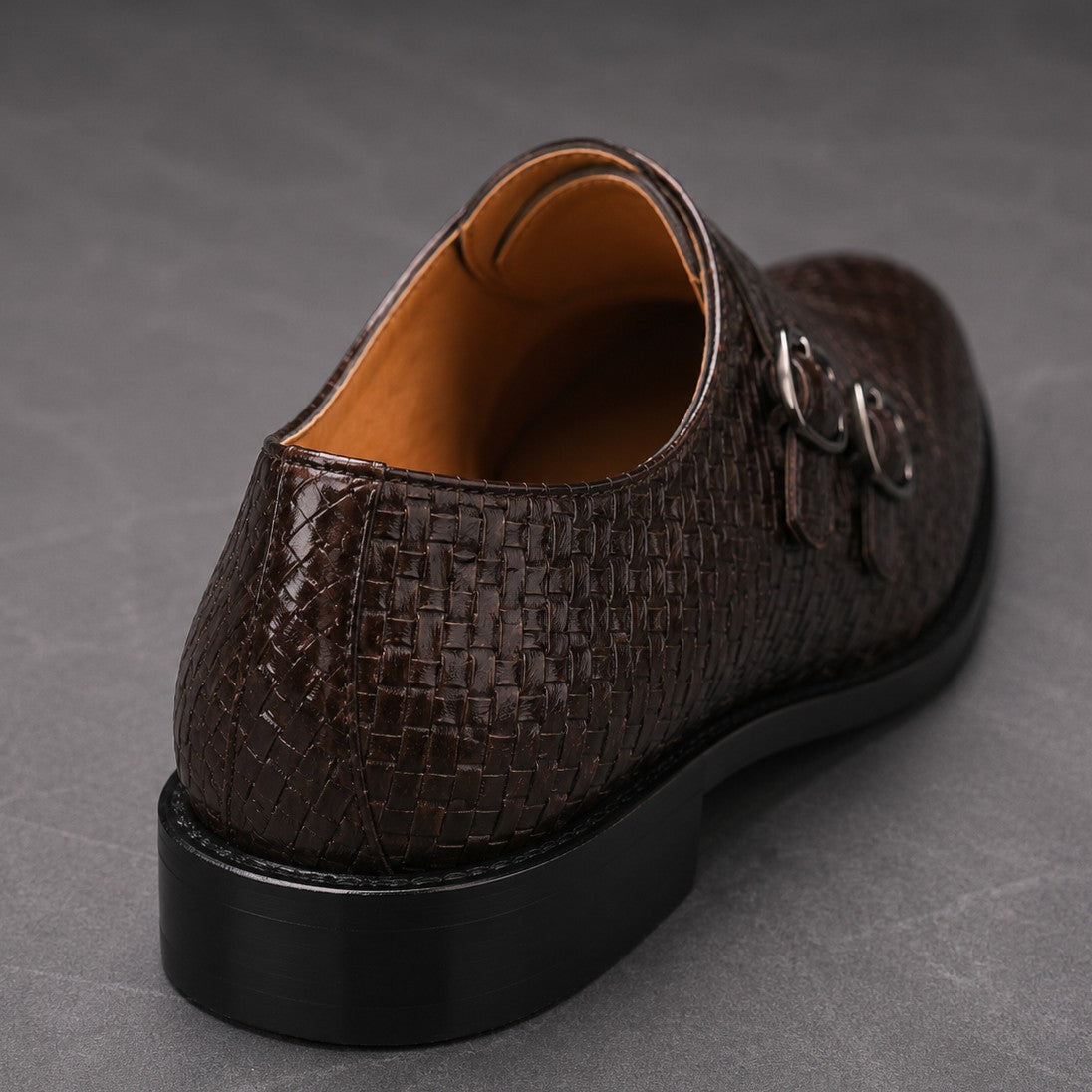 PATTERNED MONK STRAP SHOE