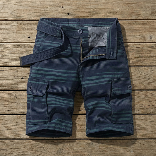 PLAID CARGO SHORTS