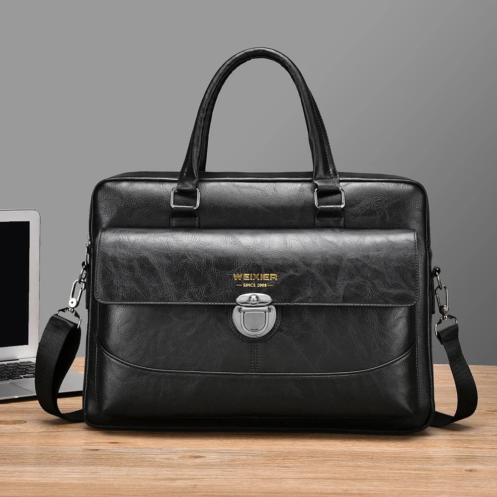 Daverio Leather Briefcase