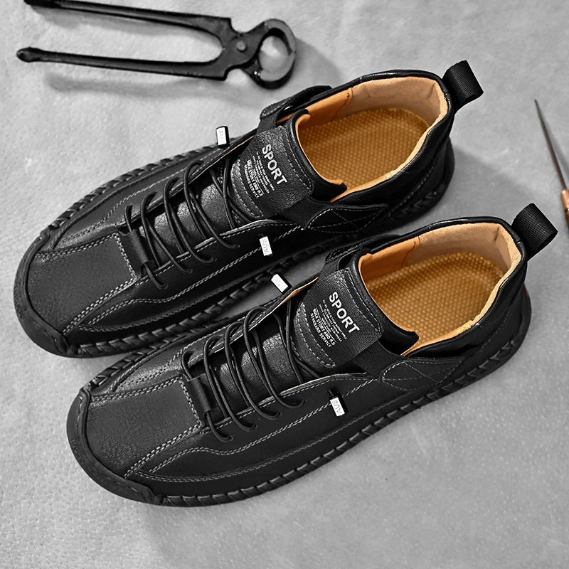 Casual Leather Slip-On Loafers