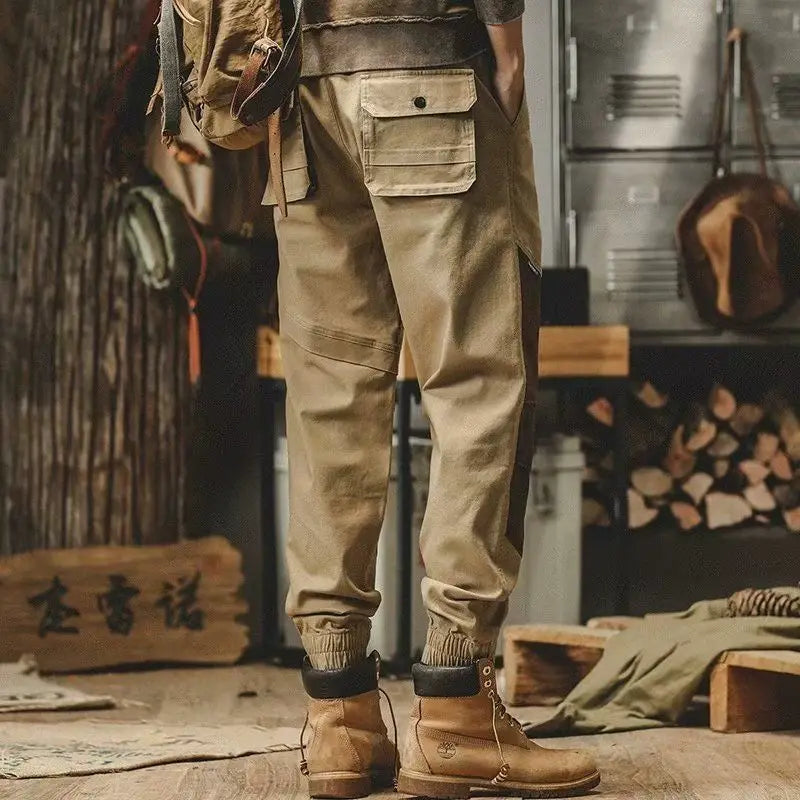 Patchwork Cargo Workwear Pants