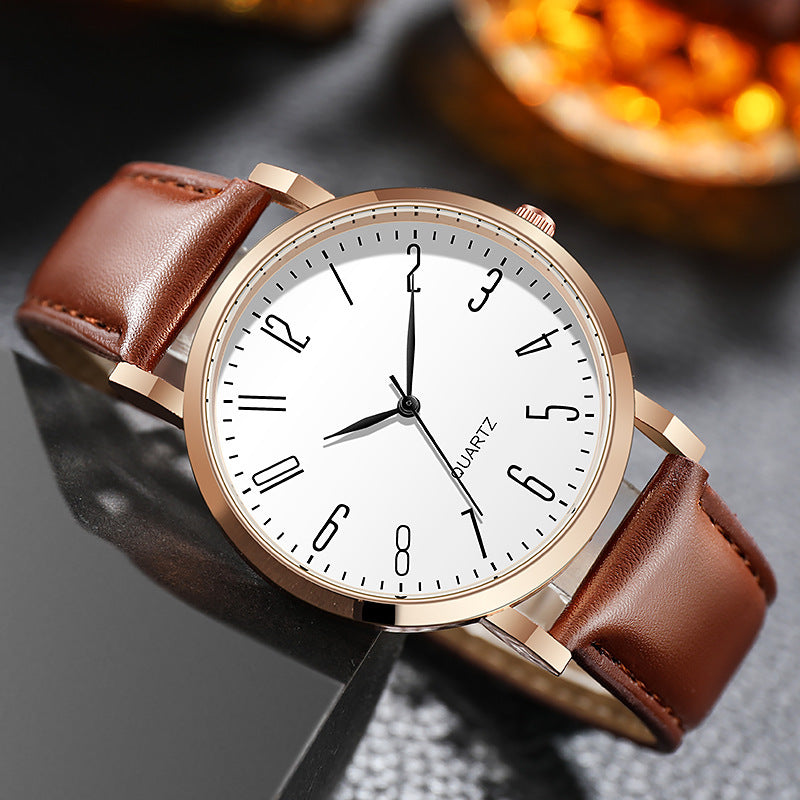 Vintage Leather Military Quartz Watch