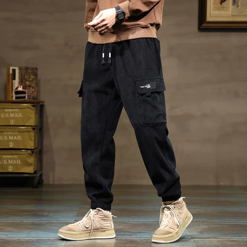 Carvallo Corduroy Cargo Joggers
