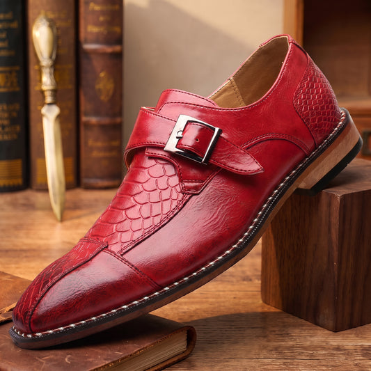 SNAKESKIN MONK SHOES