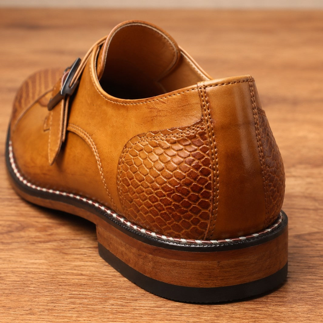 SNAKESKIN MONK SHOES