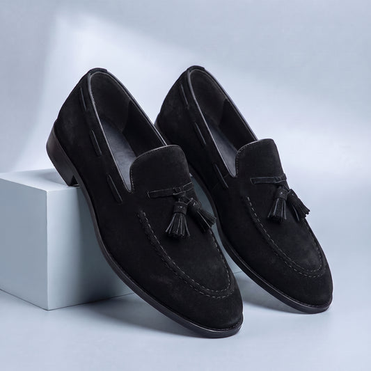 SOFT SUEDE TASSEL FLAT