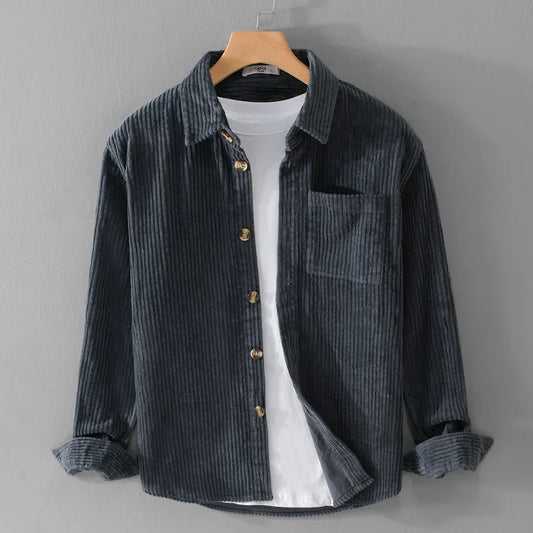Corduroy Cotton Workwear Shirt Jacket