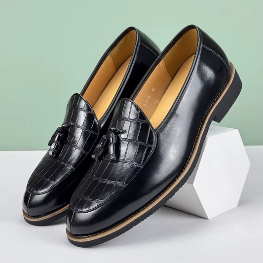 British Style Tassel Leather Loafers