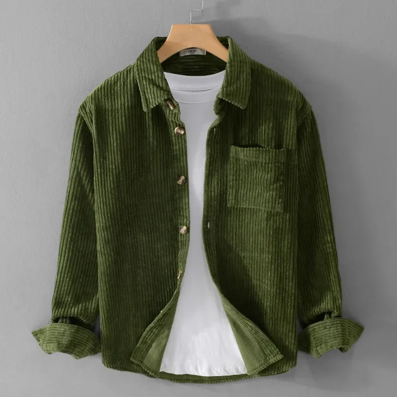 Corduroy Cotton Workwear Shirt Jacket