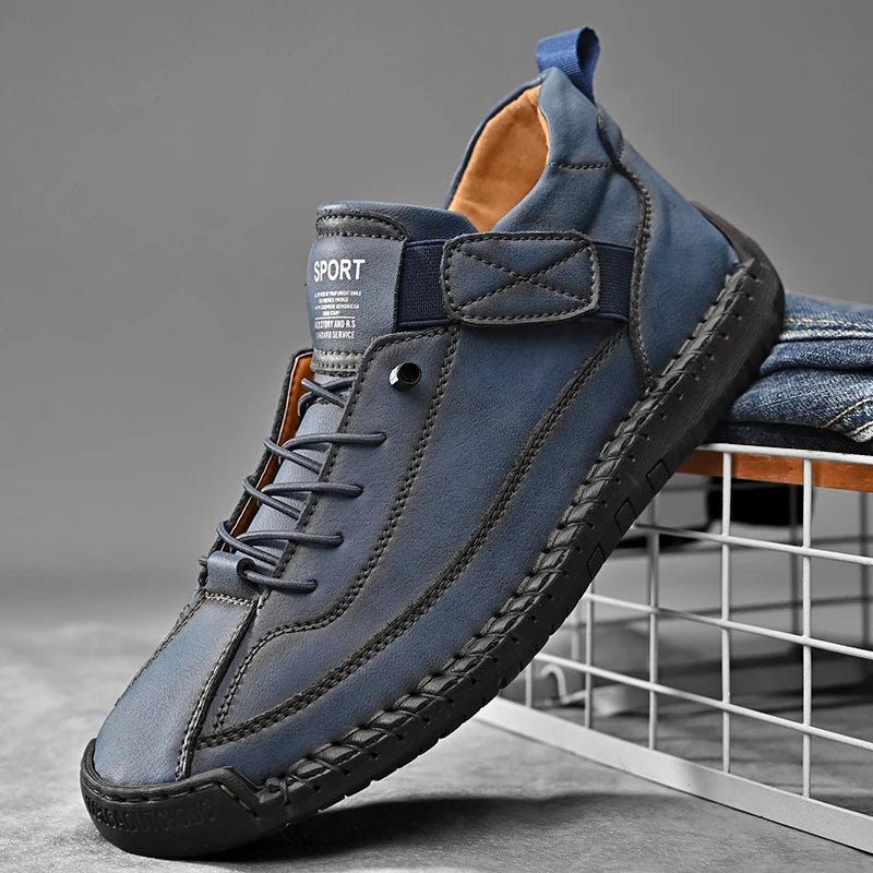 Casual Leather Slip-On Loafers