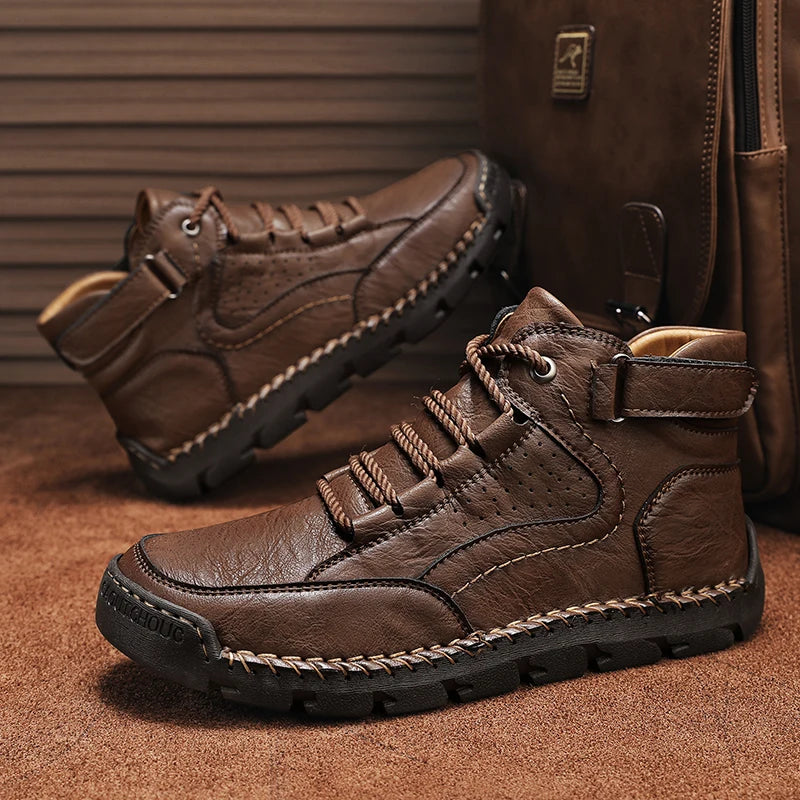 Artigiano Hand-Stitched Leather Boots