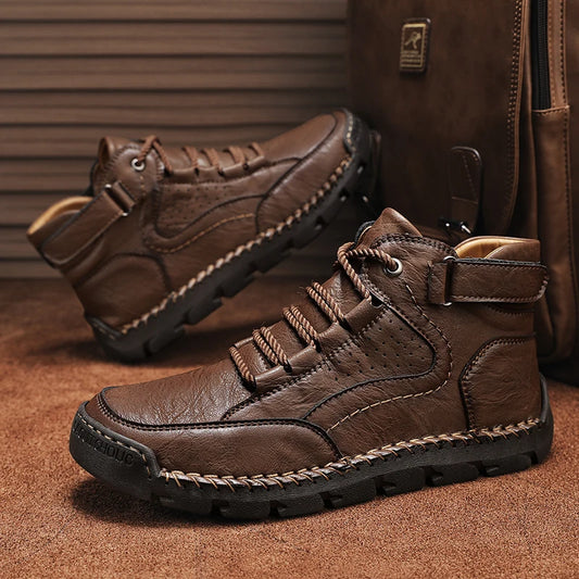 Artigiano Hand-Stitched Leather Boots