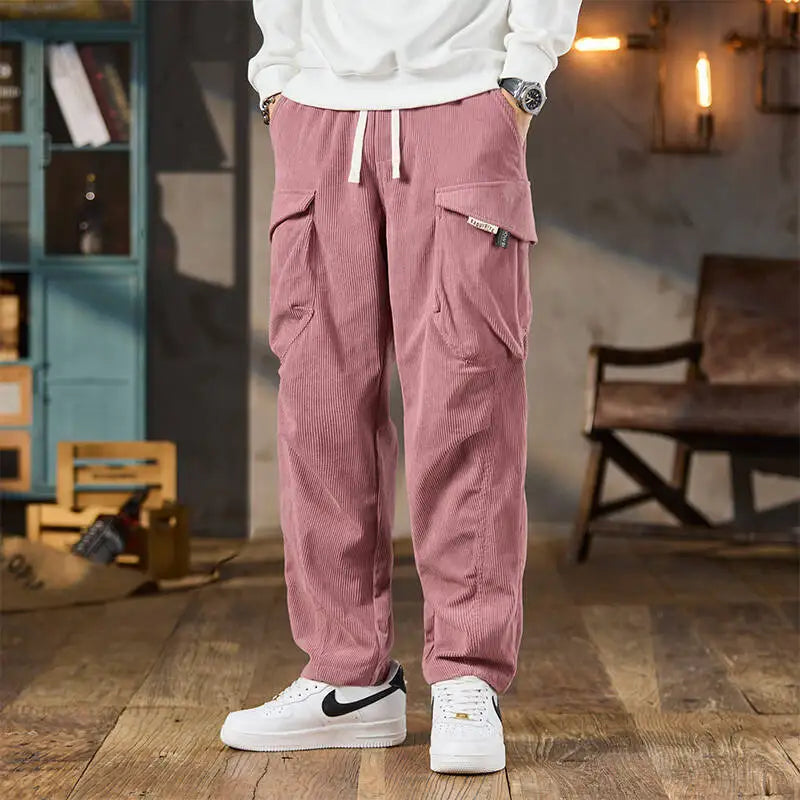 Corduroy Loose Fit Cargo Pants