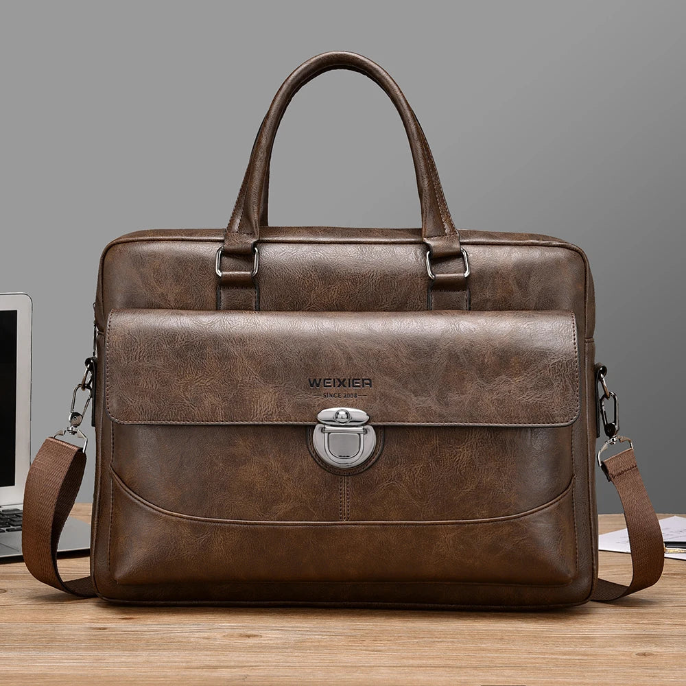 Daverio Leather Briefcase