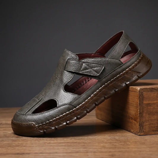 WOVEN STITCH COVERED SANDALS