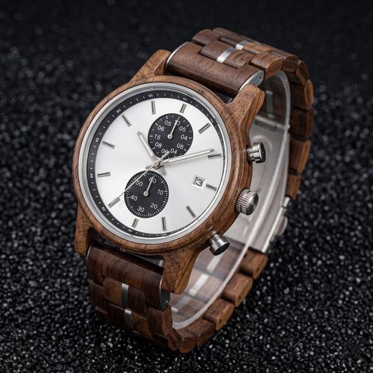 WOOD CHRONOGRAPH WATCH