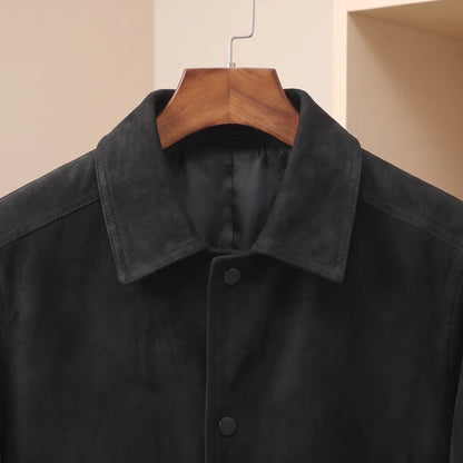 Slim Collared Jacket collar and chest detail