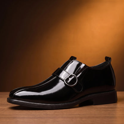 Glossy Formal Loafers - side detail