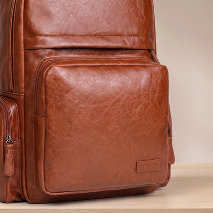 Commuter backpack front zip pocket detail