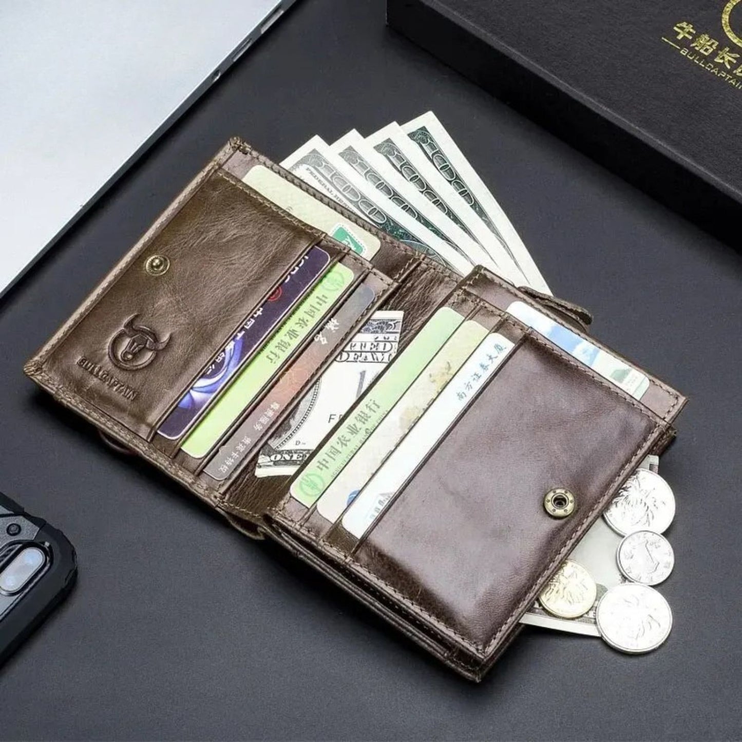 Genuine Leather RFID Wallet