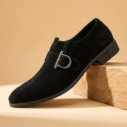 Formal Buckle Loafers - Black