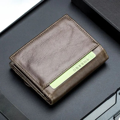 Genuine Leather RFID Wallet