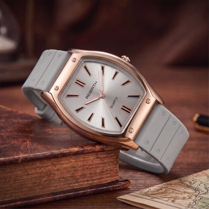 BARREL CASE QUARTZ WATCH