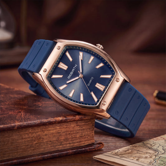 BARREL CASE QUARTZ WATCH