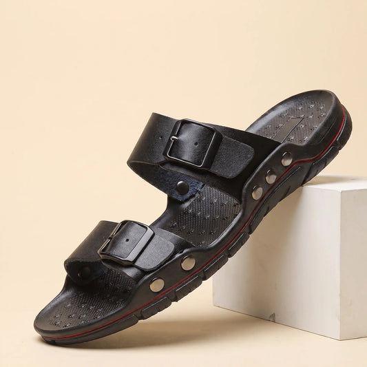 BEACH BUCKLE SLIDES