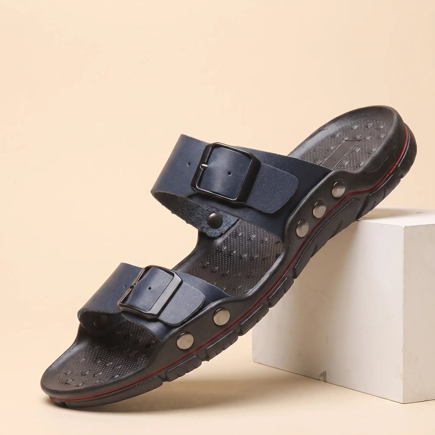 BEACH BUCKLE SLIDES