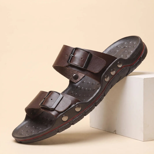 BEACH BUCKLE SLIDES