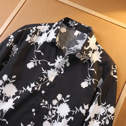 BOLD PRINT SHIRT Collar Detail