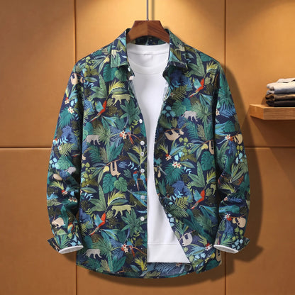 BOLD PRINT SHIRT Green