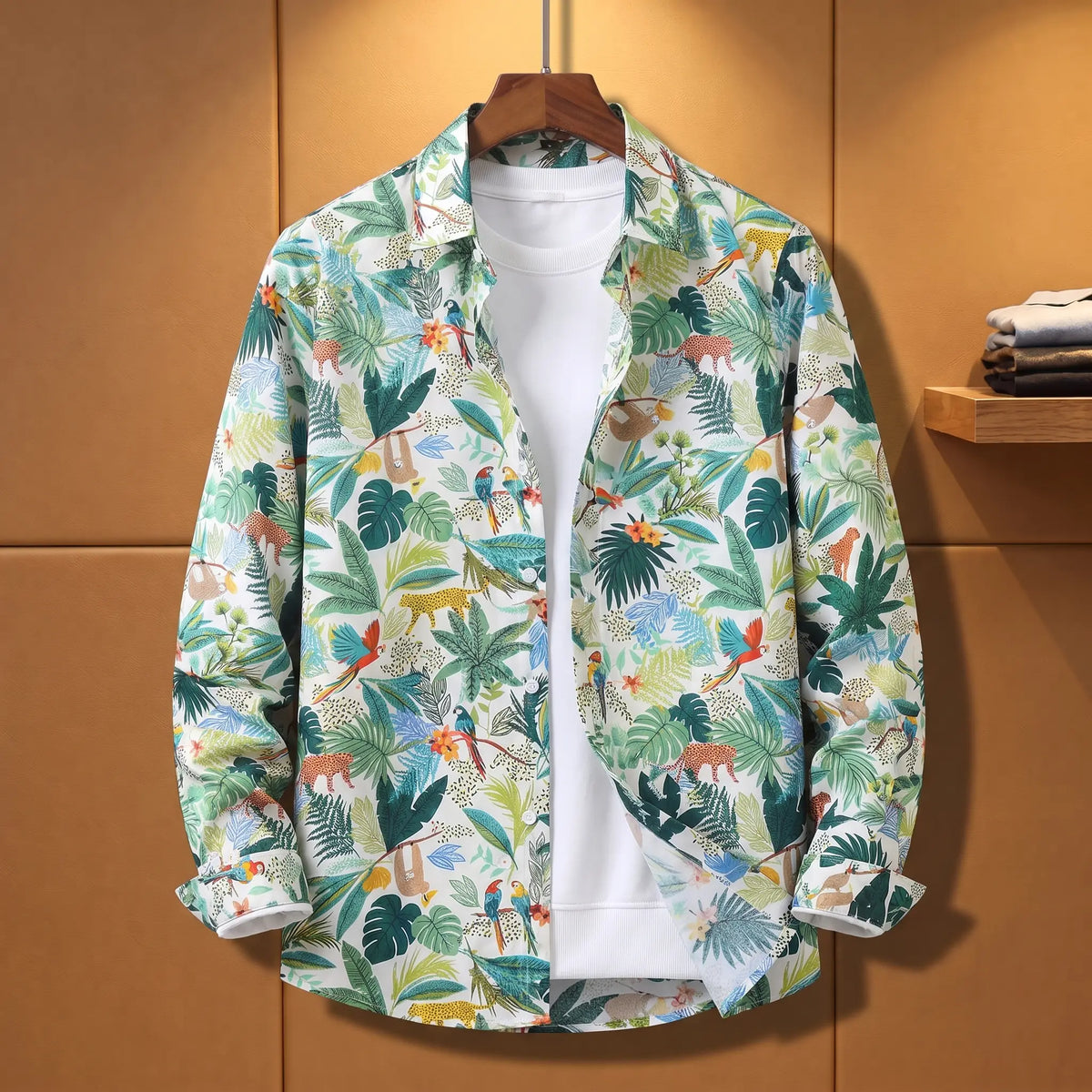 BOLD PRINT SHIRT Light Green