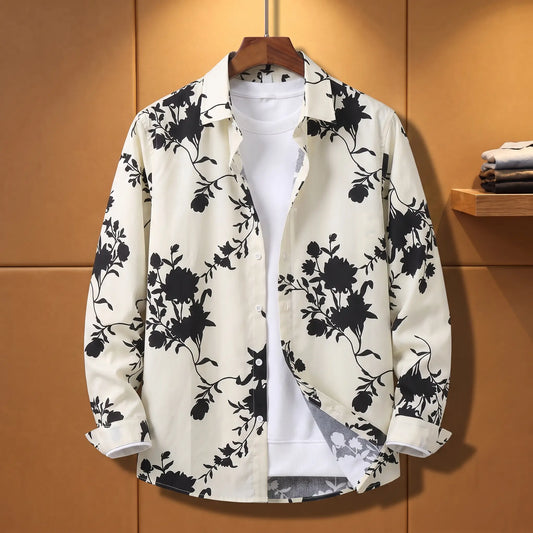 BOLD PRINT SHIRT White