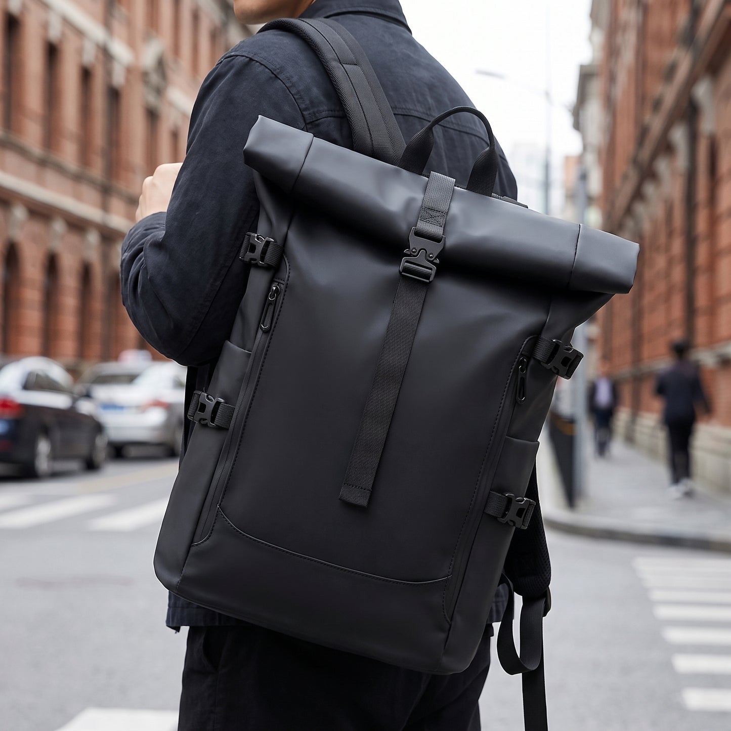 BUCKLE ROLL BACKPACK