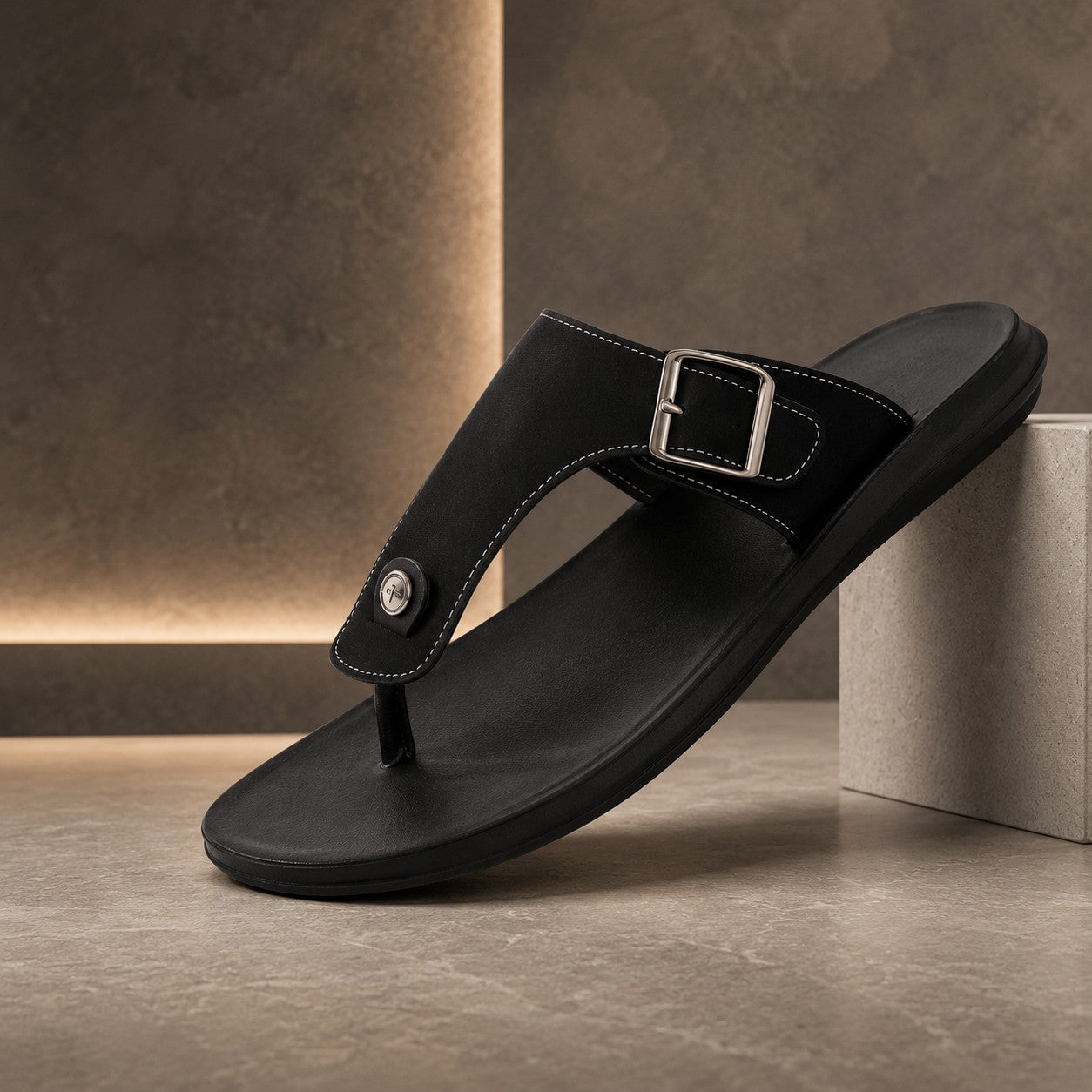 BUCKLE STRAP FLIP SANDAL