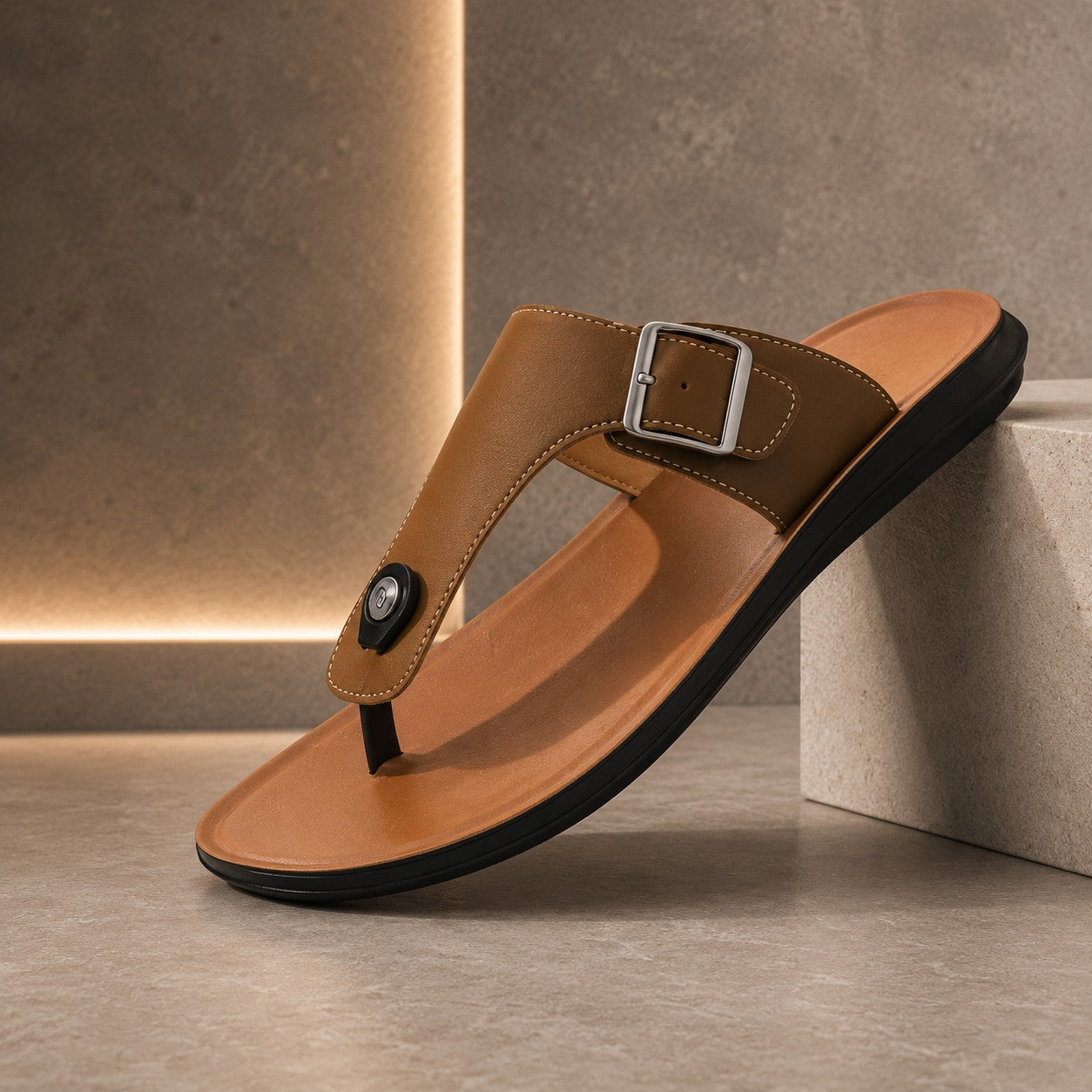 BUCKLE STRAP FLIP SANDAL