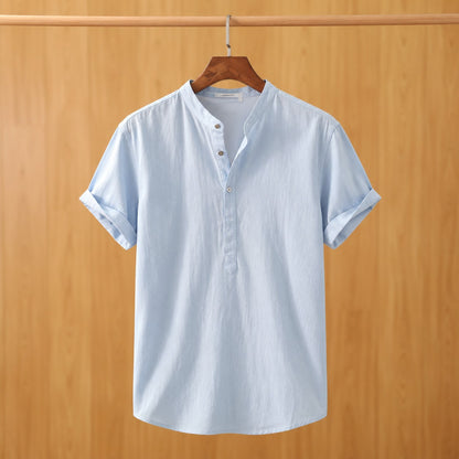 BUTTON NECK SUMMER SHIRT