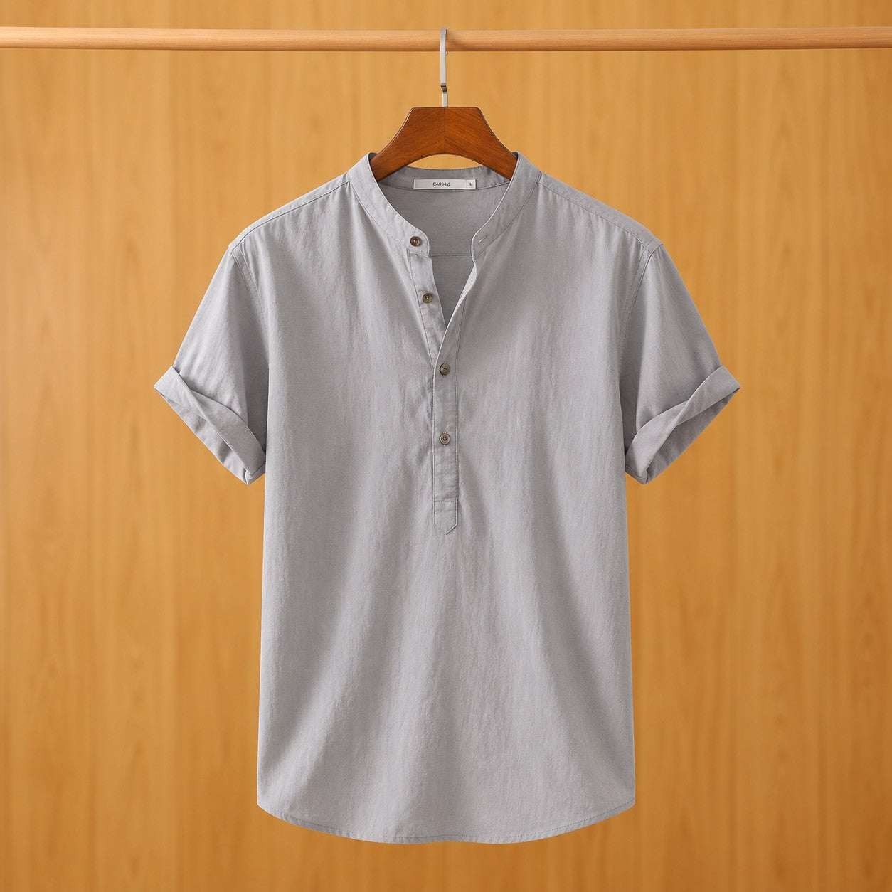 BUTTON NECK SUMMER SHIRT