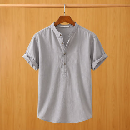 BUTTON NECK SUMMER SHIRT
