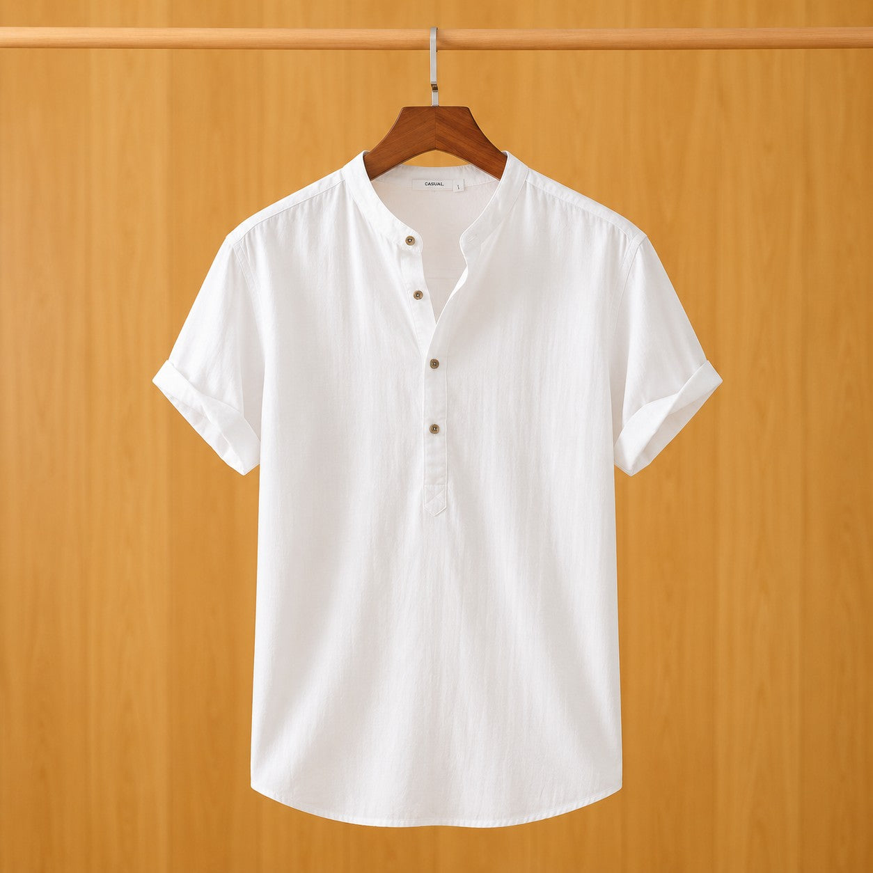 BUTTON NECK SUMMER SHIRT