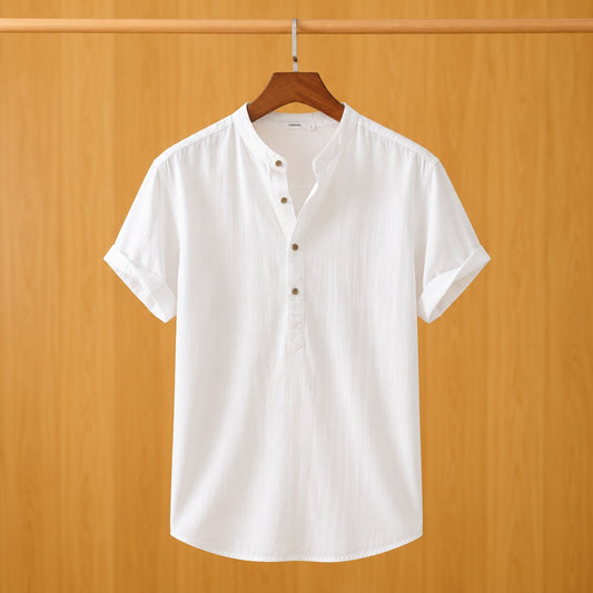 BUTTON NECK SUMMER SHIRT