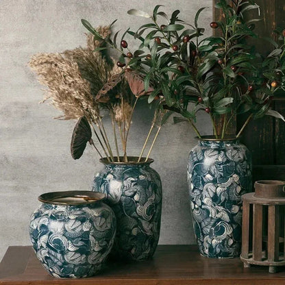 Shuyu Retro Floral Vase