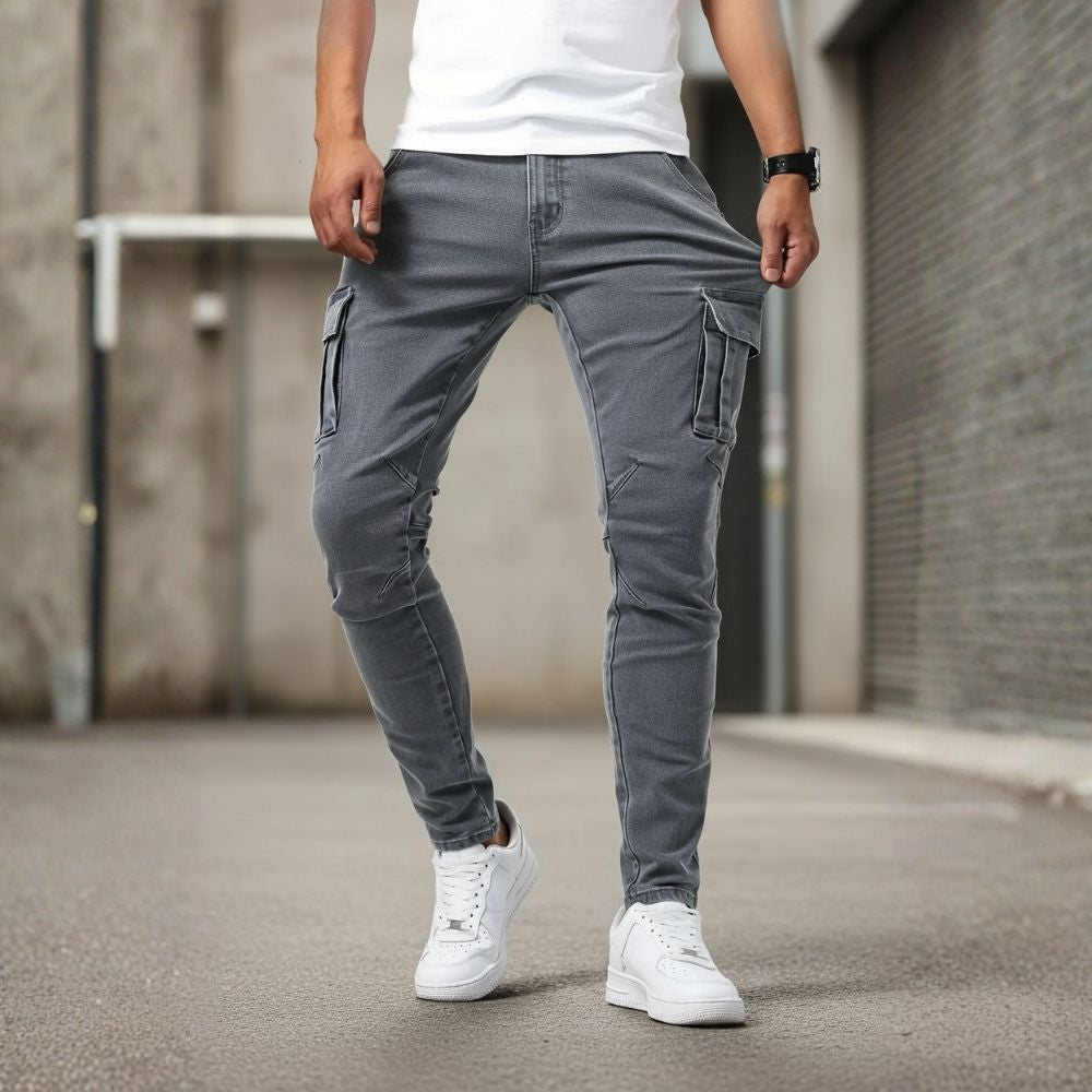 Axton Side-Pocket Skinny Jeans