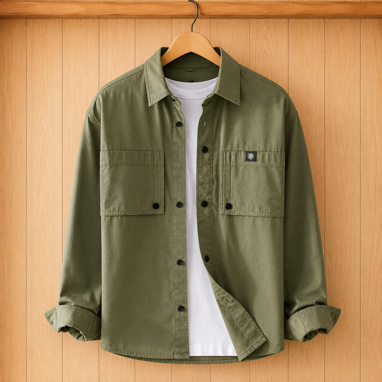 CHEST POCKET CASUAL SHIRT