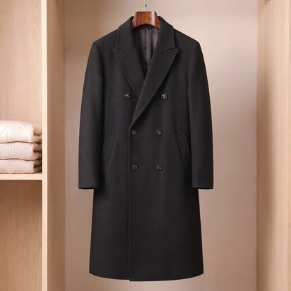 CLASSIC LONG OVERCOAT Black