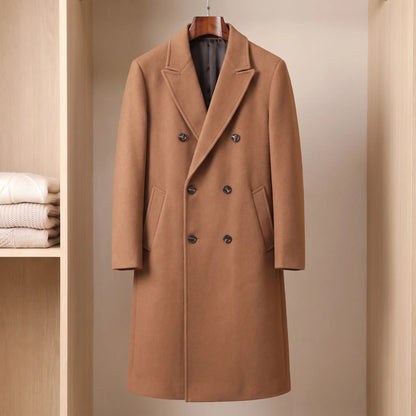 CLASSIC LONG OVERCOAT Brown