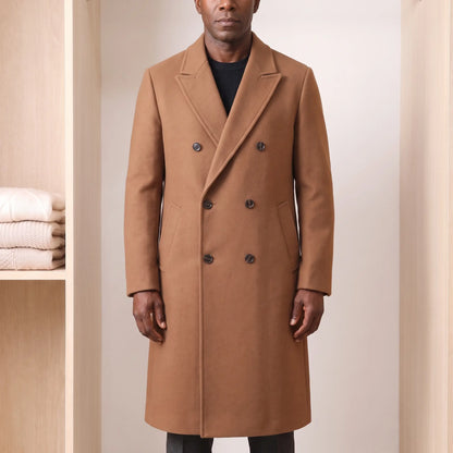 CLASSIC LONG OVERCOAT worn